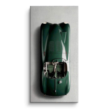Green Classic Race Car Canvas Art