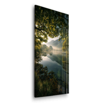 Morning Mist Flus - Acrylglasbild