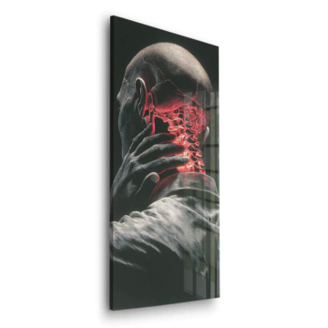 Anatomy Headache Portrait Acrylic Glass Art