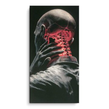 Portrait anatomique d'une migraine - tableau PVC mat