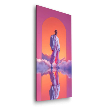 Himmlische Spiegelreflexion - Dibond-Bild matt
