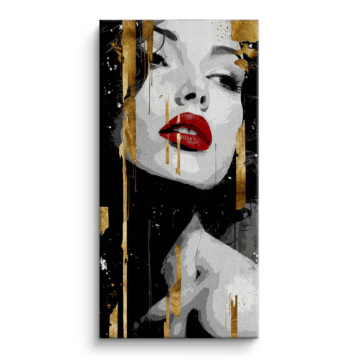 Glamour Queen Portrait Canvas Art