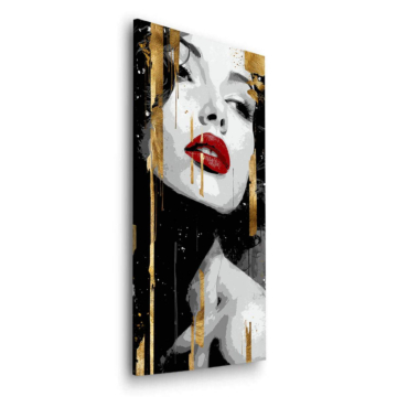 Portrait de reine glamour - tableau Dibond mat