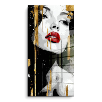 Glamour Queen Portrait PVC Gloss Art