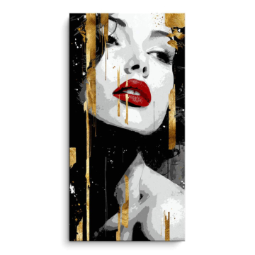 Portrait de reine glamour - tableau PVC mat
