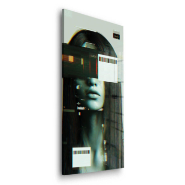 Futuristic Vanishing Girl Acrylic Glass Art
