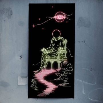 Neon Astronaut Dream Poster Art