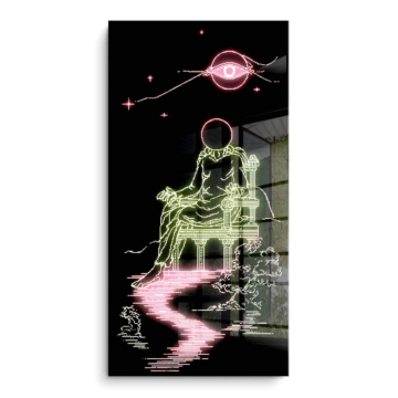 Neon Astronaut Dream PVC Gloss Art
