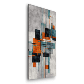 Abstracto rectangle rhythm - cuadro Dibond mate