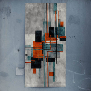 Abstrait rectangle rhythm - poster