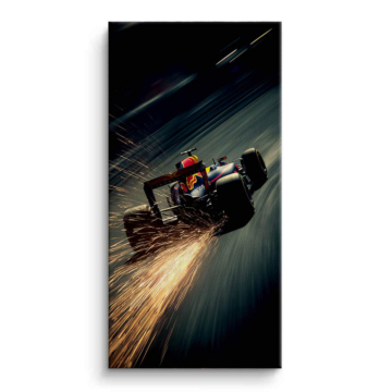 Red Bull Inspired Formula Race Canvas Art