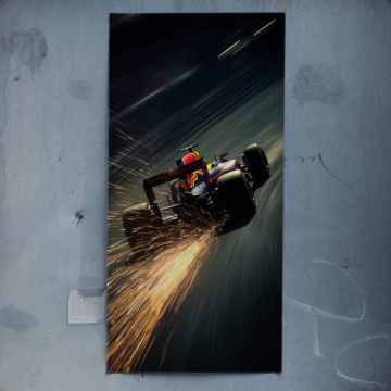 Wyścig Formuły 1 inspirowany Red Bull - plakat
