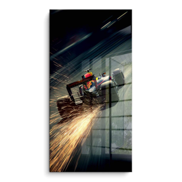 Carrera de Fórmula inspirada en Red Bull - cuadro PVC brillante