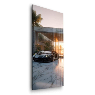 Luxus Fahrt inspiriert von Lamborghini - Acrylglasbild