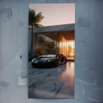 Luxus Fahrt inspiriert von Lamborghini - Poster