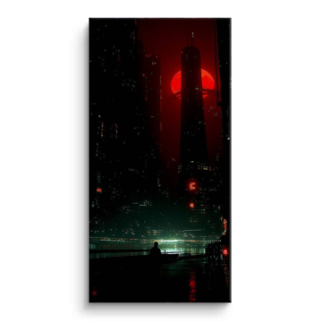 Blood luna Alley - cuadro en lienzo