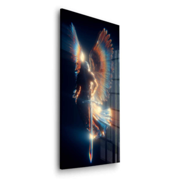 Engel Krieger Swor - Acrylglasbild