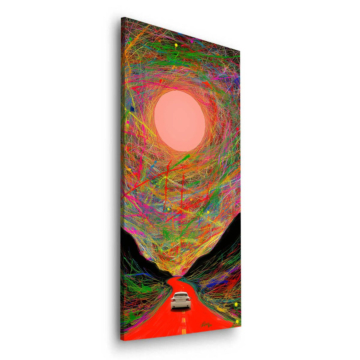 Surreal Sun Tunnel Road Dibond Matt Art