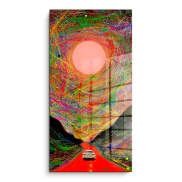 Surreal Sun Tunnel Road PVC Gloss Art