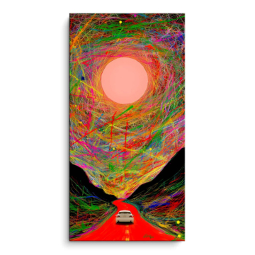 Surreal Sun Tunnel Road PVC Matt Art