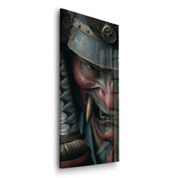Noh Mask Warrior Acrylic Glass Art