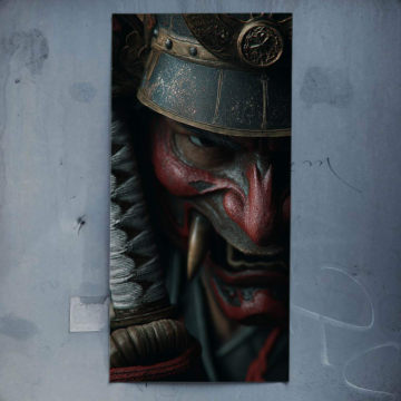 Noh Mask Warrior Poster Art