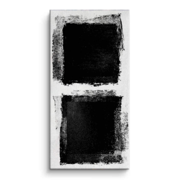 Schwarz-weißer abstrakter Rahmen - Leinwandbild