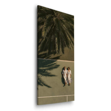 Palm Shadow Walk Dibond Matt Art