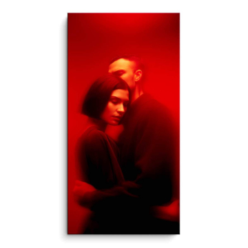 Retrato rojo secreto - cuadro PVC mate