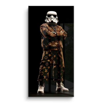 Uliczny styl inspirowany szturmowcem Star Wars - obraz na PVC z połyskiem