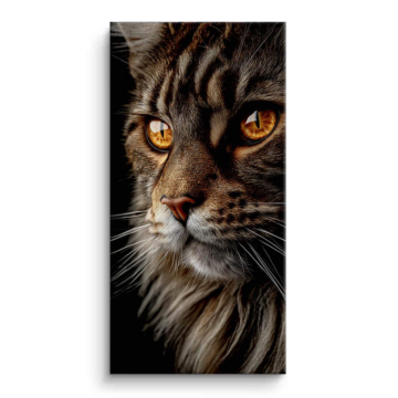 Nahaufnahme Katze Auge - Leinwandbild