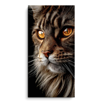 Nahaufnahme Katze Auge - PVC-Bild matt
