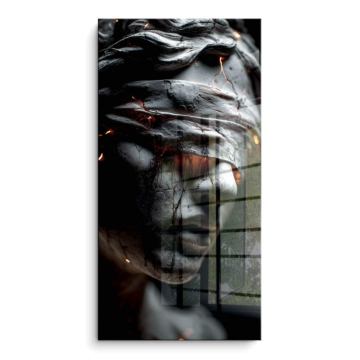 Black Inner Struggle Portrait PVC Gloss Art