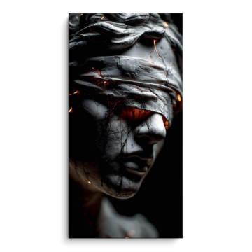 Black Inner Struggle Portrait PVC Matt Art