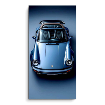 Blau Roadster inspiriert von Porsche - PVC-Bild matt