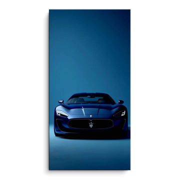 Maserati Inspired Blue Sports Car PVC Matt Art