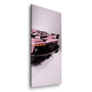 Lamborghini Inspired Pink Supercar Dibond Matt Art