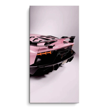 Lamborghini Inspired Pink Supercar PVC Matt Art