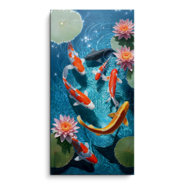 Moonlit Koi Pond PVC Matt Art