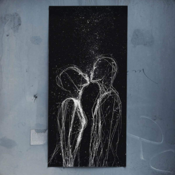 Minimal Kiss Line Art Poster Art