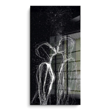 Minimal Kiss Line Art PVC Gloss Art