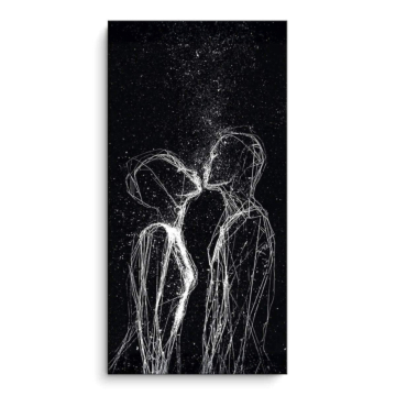 Minimal Kiss Line Art PVC Matt Art