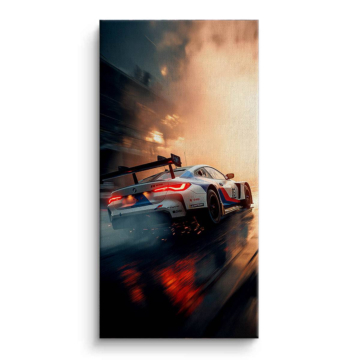 BMW Inspired Race Car Canvas Art