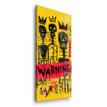 Warning Street Art Skulls Acrylic Glass Art