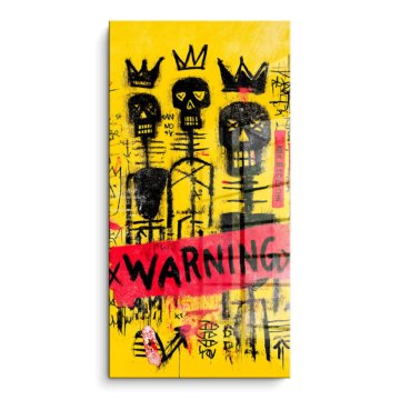 Warning Street Art Skulls PVC Gloss Art