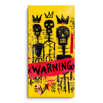 Warnende Street-Art-Schädel - PVC-Bild matt