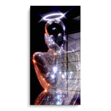 Glittering cosmique femme - tableau PVC brillant