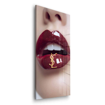 Glanzlippen inspiriert von YSL - Acrylglasbild
