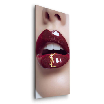 Glanzlippen inspiriert von YSL - Dibond-Bild matt