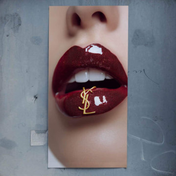 Glanzlippen inspiriert von YSL - Poster